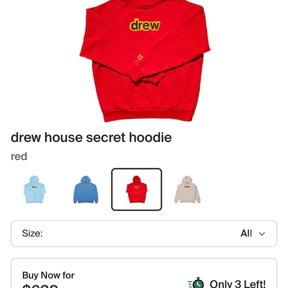 Drew House Vibrant Red Sweatshirt